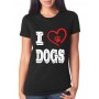 Marškinėliai I love dogs Marškinėliai I love dogs
